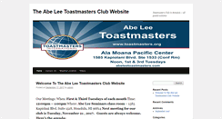 Desktop Screenshot of abeleetoastmasters.com