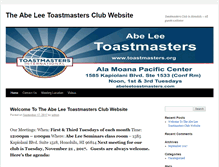 Tablet Screenshot of abeleetoastmasters.com